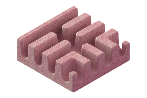 Модуль Т-образного соединения лотков 150х150 красный