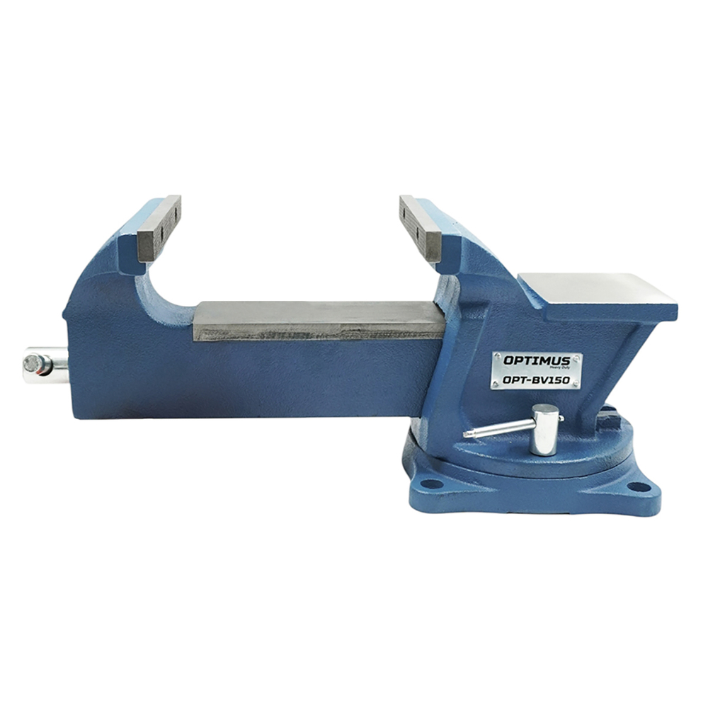 OPT-BV150 Профессиональные слесарные тиски поворотные с наковальней 150 мм