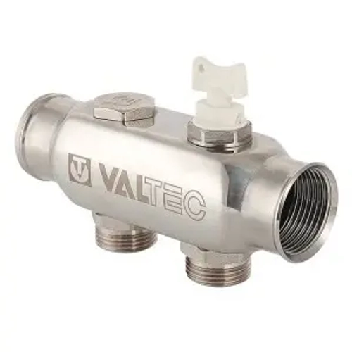 Коллектор распределительный проходной 3 отвода 1"в/в x ¾"ек Valtec VTc.505.SS.060503