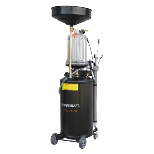 WDK-89380 Установка для откачки или слива масла с предкамерой, бак 65л