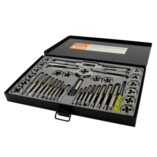 WDK-DTI3040 Набор метчиков и плашек 4NC40 - 1/2NF20, 40 предметов, дюймовая резьба