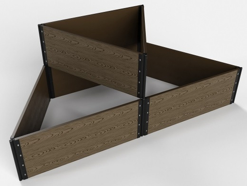 Клумба №3 из ДПК,размер (100 * 50 см) доска 22,5 см