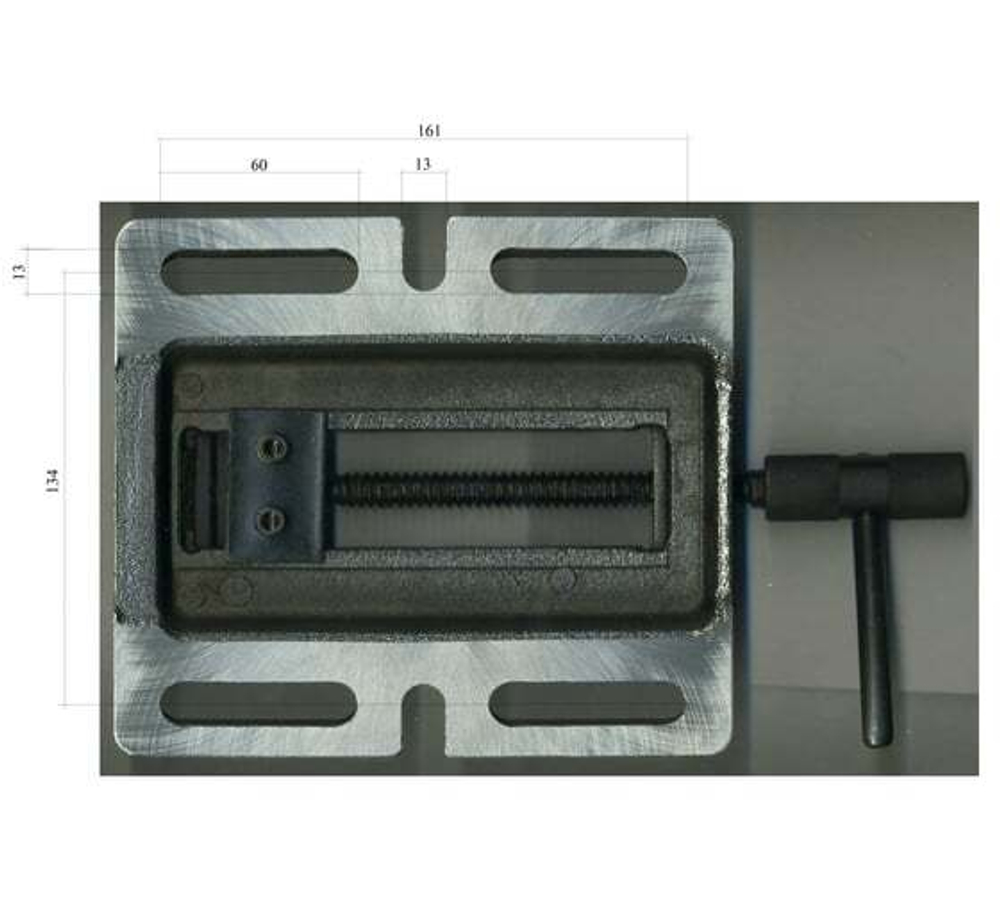 Станочные тиски для сверлильных станков 100мм GRIFF Q19 b241402