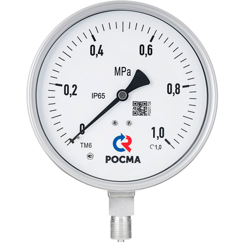 Манометр радиальный Росма ТМ-621Р.GG (G-1МПа) М2Gх1.5 Б 1.G виброустойчивый (готовый к гидрозаполнению) коррозионностойкий 15Gмм, тип - ТМ-621Р, радиальное присоединение, шкала G-1МПа, резьба М2Gх1.5, безопасное исполнение, класс точности 1.G