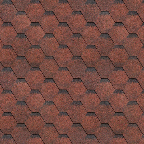 Гибкая черепица ТехноНиколь Shinglas Финская черепица Соната Красный, 3 м2/упак