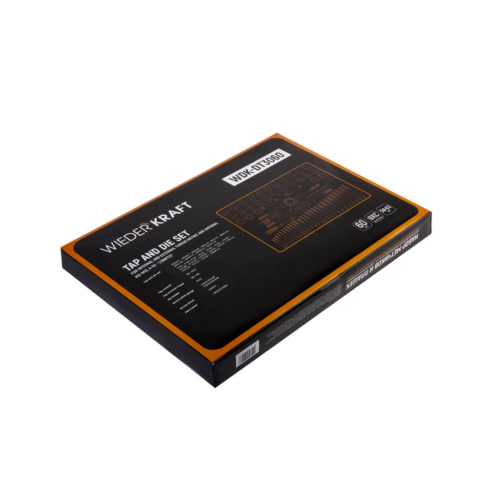 Набор метчиков и плашек М3-12 WDK-DT3060
