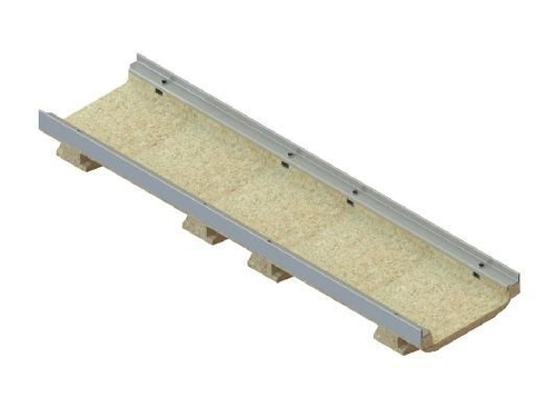 Лоток водоотводный мелкосидящий CompoMax Drive полимербетонный усиленный DN200 H80