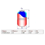 Расширительный бак Valtec 24л 5 бар VT.RV.R.060024