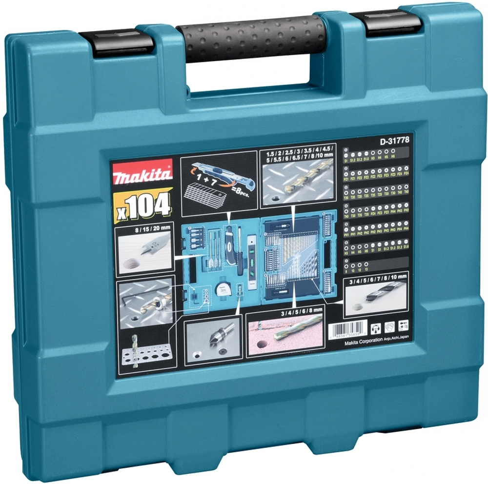 Набор оснастки MACCESS, 104 шт Makita D-31778