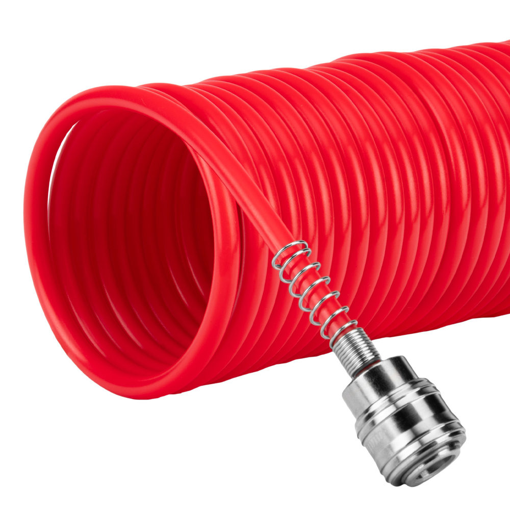 Шланг спиральный воздушный, 10 м, с быстросъемными соединениями Matrix