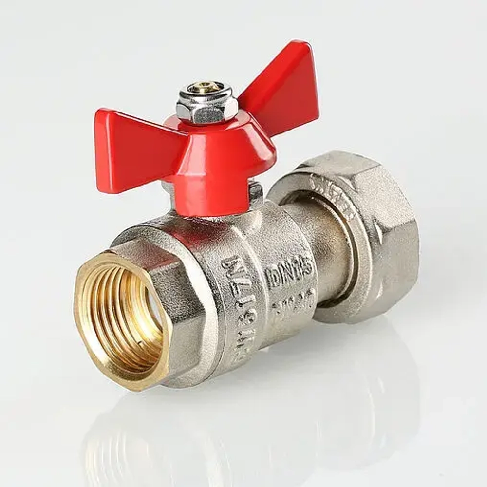 Кран шаровый с накидной гайкой ½"в x ¾"нг Valtec VT.241.N.0405