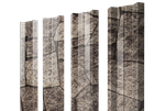 Штакетник М-образный А с прямым резом 0,45 Print Elite King Stone TwinColor
