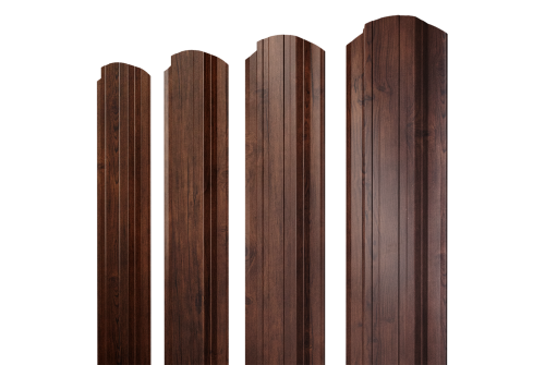 Штакетник Прямоугольный фигурный 0,45 Print-Double Premium Cherry Wood Fresh