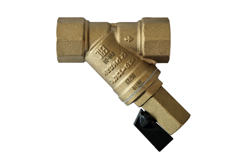 Ридан FVR-DR 065B8344R — Фильтр сетчатый со сливным краном DN32, PN25, Т от -20 °С...130 °С; материал корпуса латунь CW602N