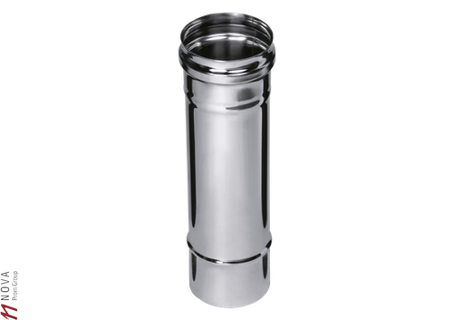 Дымоход Феррум нержавеющий (430/0,5 мм) ф135 L=0,25м