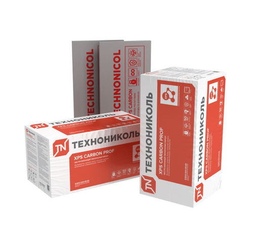 Экструдированный пенополистирол ТехноНиколь XPS CARBON PROF RF 1180х580х50 мм, 8 шт/упак