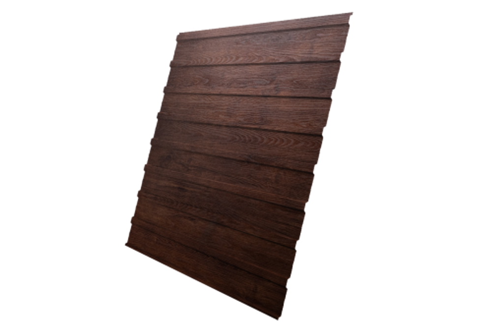Профнастил C10A 0,45 Print Premium с пленкой Cherry Wood Fresh TwinColor