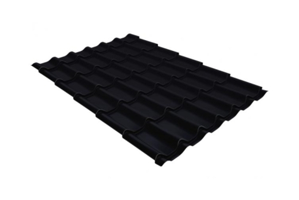 Металлочерепица классик 0,5 Satin RAL 9005 черный