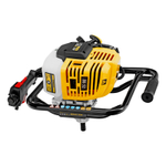 Мотобур DX-52, объем двигателя 52 см3, соединение 20 мм, без шнека Denzel