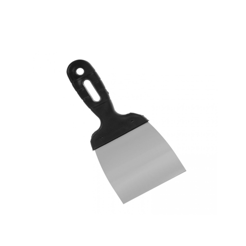 Шпательная лопатка из нержавеющей стали, 100 мм, пластмассовая ручка Сибртех