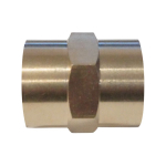 WDK-212FB Адаптер, резьба 1/2"-1/2" PT, F-F (внутренний), латунь
