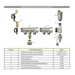 Коллектор распределительный проходной 3 отвода 1"в/н x ¾"ек Valtec VTc.500.NE.060503