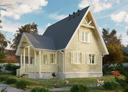 Сайдинг LUX под камень, Rocky, кешью