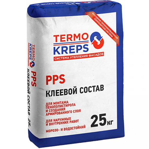 Штукатурно-клеевая смесь TERMOKREPS PPS для пенополистирола 25 кг, шт