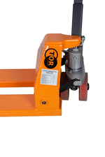 Тележка гидравлическая узковильная 2500 кг 1150х450 мм полиуретановые колеса TOR RHP