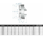 Патрон токарный 3-х кулачковый 7100-0002П К11-100 (100 мм) GRIFF b208058