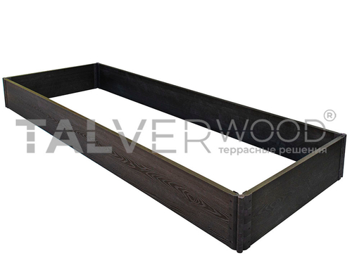 Грядка Eco TalverWood из ДПК 3*1м (пластиковые шарниры),h 270мм
