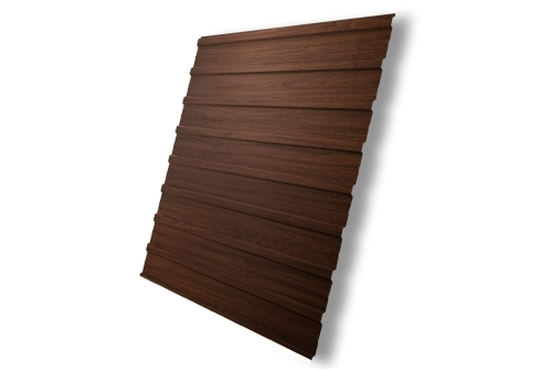 Профнастил C10A 0,45 Print Elite Choco Wood TwinColor
