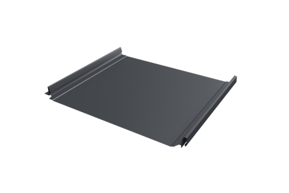 Кликфальц Pro Grand Line 0,45 Drap TwinColor с пленкой на замках RAL 7024 мокрый асфальт