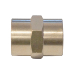 WDK-238FB Адаптер, резьба 3/8"-3/8" PT, F-F (внутренний), латунь