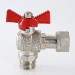 Кран шаровый с накидной гайкой угловой 1"н x 1"нг Valtec Base VT.267.N.0606