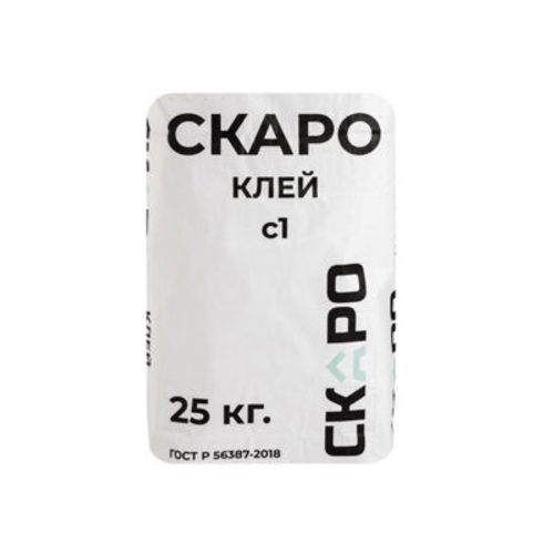 Клей плиточный С1 марки SKARO, 25 кг