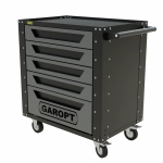 Gt5.grey Тележка инструментальная Garopt 5 ящиков СЕРАЯ, Серия "Low-cost"