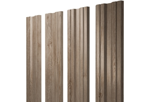 Штакетник Twin с прямым резом 0,45 Print Elite White Wood Twin с прямым резомColor