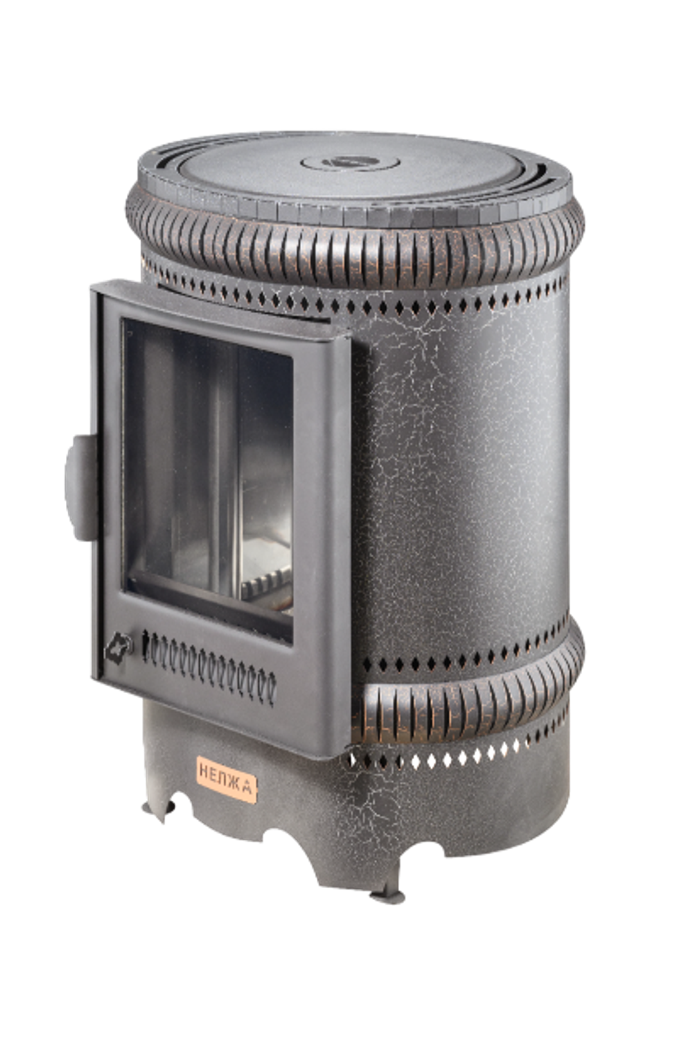 Отопительно-варочная печь для дома "Нелжа" в кожухе