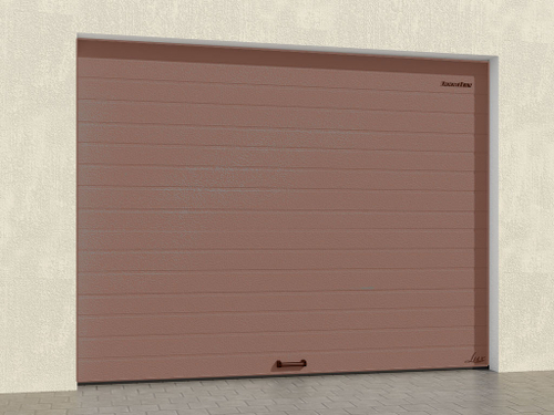 Ворота DoorHan гаражные секционные из алюминиевых панелей с пружинами растяжения RSD01LUX