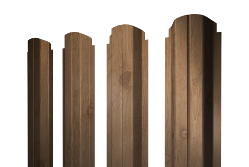 Штакетник П-образный А фигурный 0,45 Print Premium Pine Wood Fresh