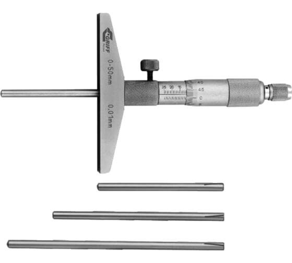 Микрометрический глубиномер ГМ 25 ГОСТ 7470-92 /пр-во Guilin Measuring/ GRIFF D102003
