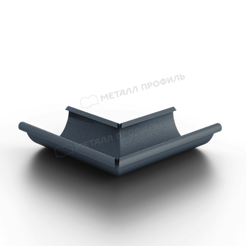 Угол желоба наружный МЕТАЛЛ ПРОФИЛЬ Foramina Freeze D125 Grey