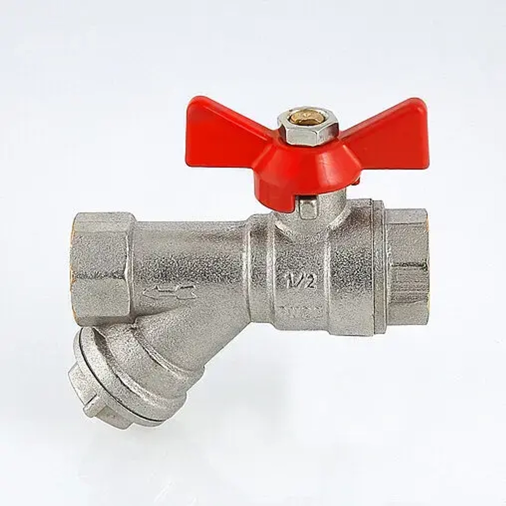 Кран шаровый с фильтром ½"в x ½"в Valtec Combi VT.293.N.04