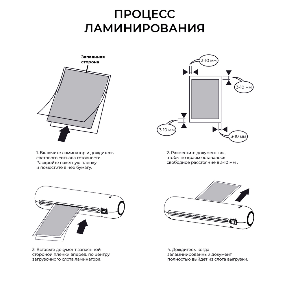Ламинатор ГЕЛЕОС ЛМ A4 Мини белый (6 в 1) от производителя