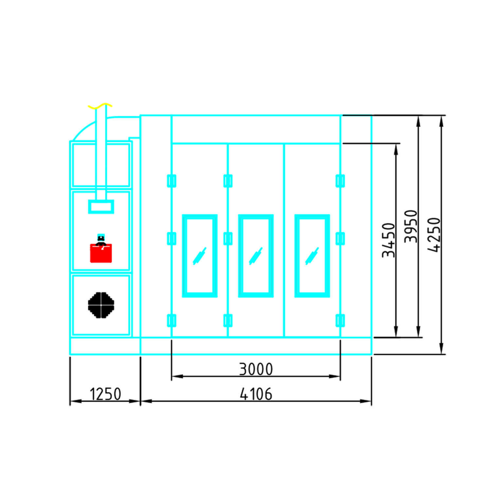 WDK-210H Окрасочно-сушильная камера