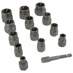 WDK-65482 Набор экстракторов для болтов и гаек с адаптером, 8-19 мм