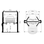 Двухстоечный подъемник WDK-529
