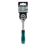 Ключ-трещотка 1/4", CrV, 72 зуба, с быстрым сбросом, матовый хром Stels