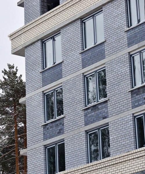 Кирпич силикатный Симат утолщенный пустотелый светло-серый